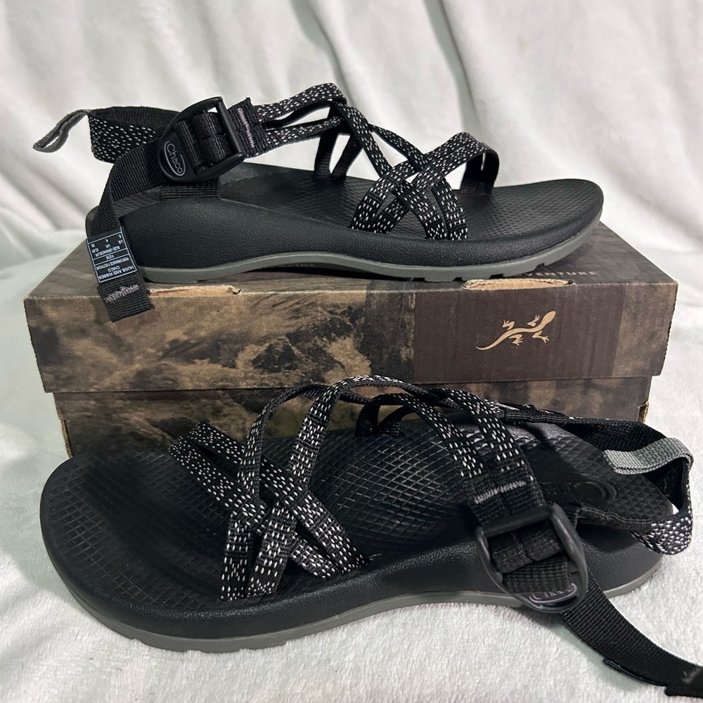 Chaco Black Outdoor Sandals with Adjustable Straps